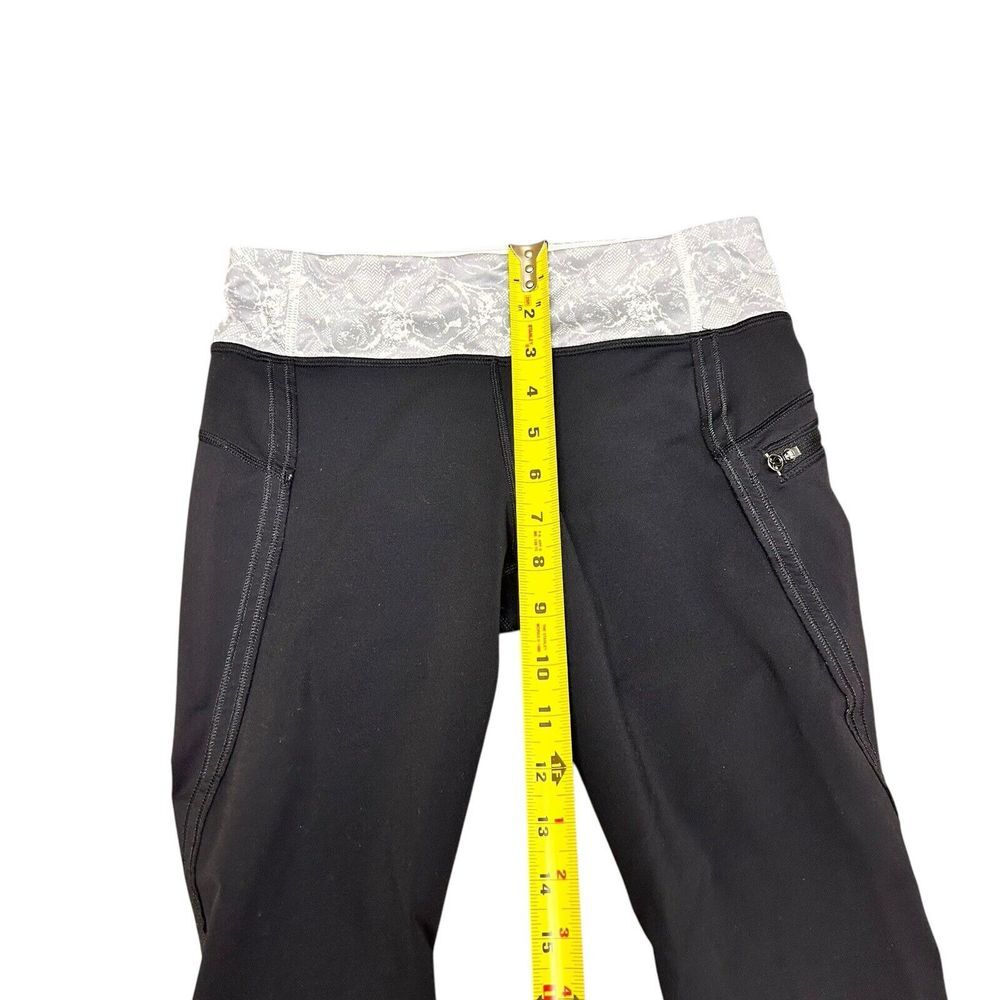 Lululemon In the Flow Crop Seamless Leggings Size 6 Black - Picture 7 of 11